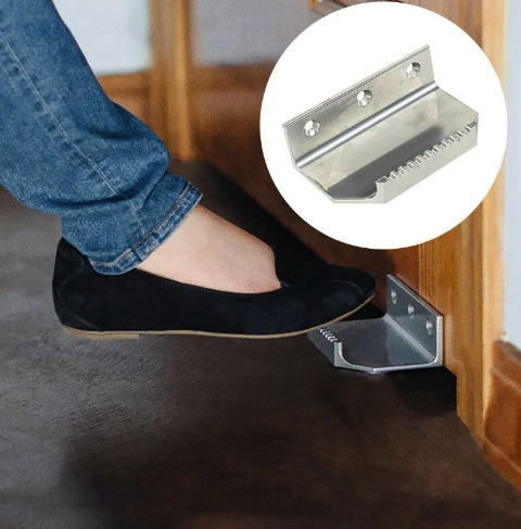 Commercial Renovations - touches foot-operated door pull