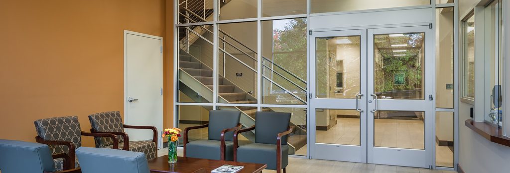 Manufacturing office lobby construciton