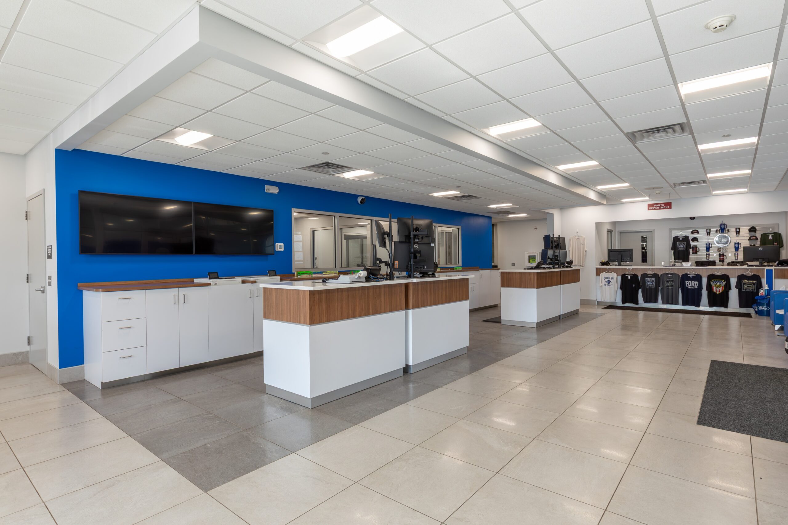 Washington Ford Service center after construction