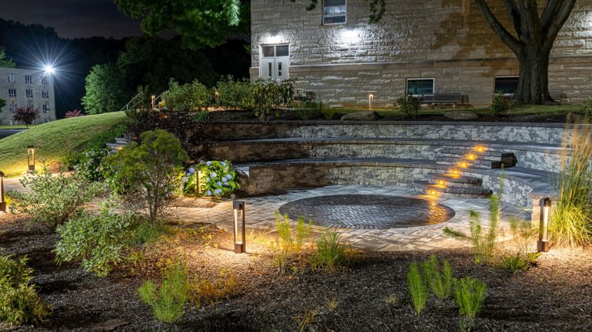 Amphitheater from college and university construction project