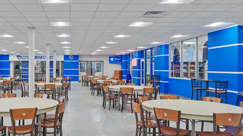 university construction project for dining facility