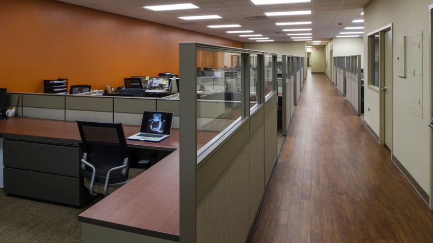 Office fit-out planning for efficient, flexible workplace layouts.