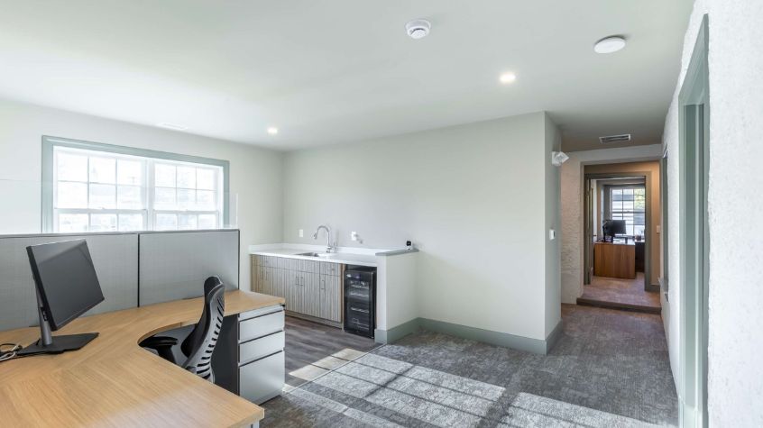 Historic Pennsylvania home renovated into a modern commercial office space